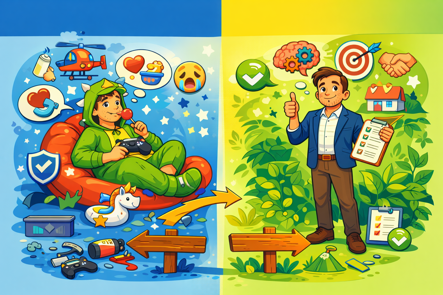 Инфантилизм у взрослых: почему «я просто не умею жить» — это не приговор, а навык, который можно прокачать