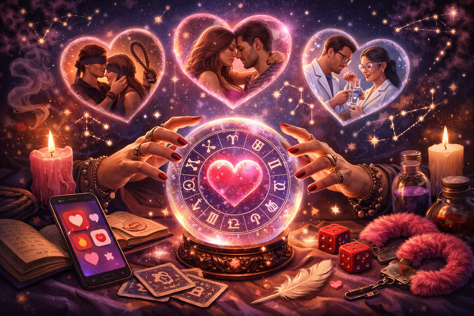 Астролог + дейтинг-приложение «раскрыли фантазии знаков»: кто любит контроль, кто — нежность, а кто — эксперименты 😏