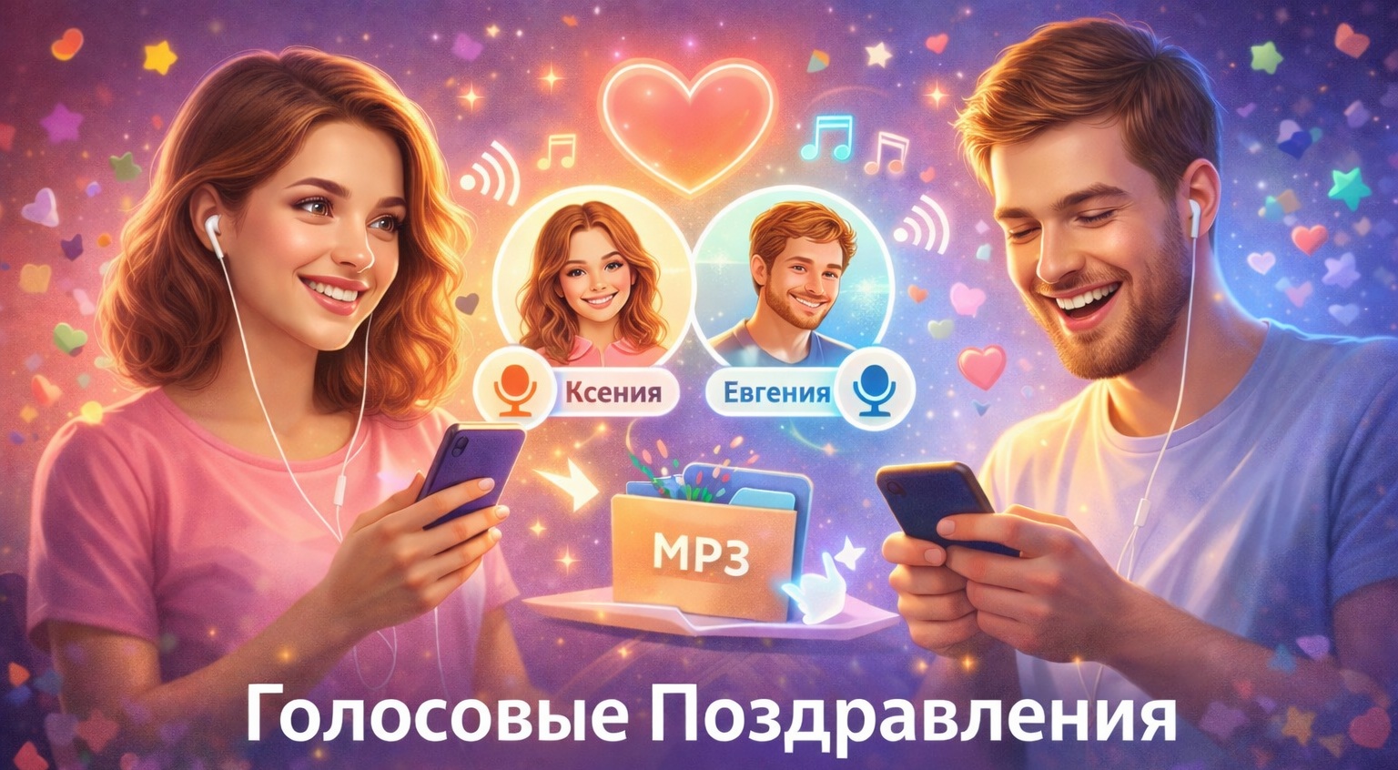 Голосовые поздравления на Fants.Ru: ИИ озвучит ваш текст и выдаст MP3